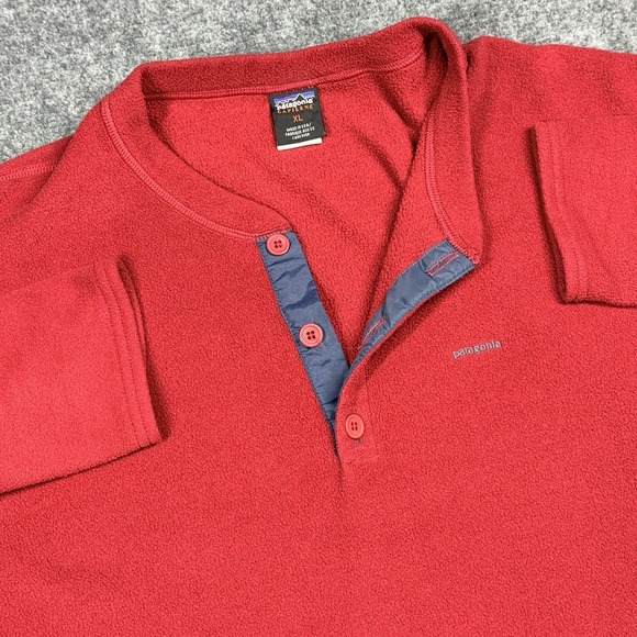 Patagonia Other - Patagonia Capilene Henley Fleece Mens XL Red Vintage Made in USA Pullover